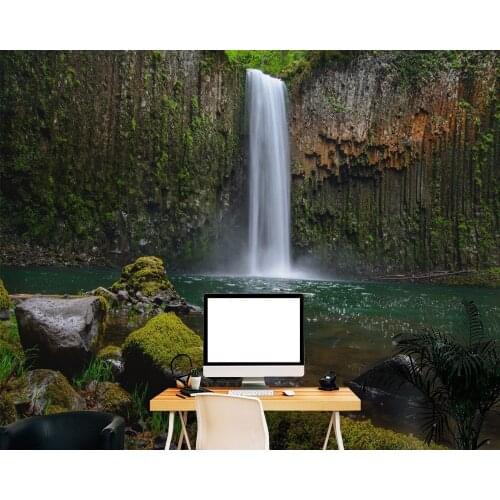 Custom papel de parede 3d, Calm Waterfall fresco for living room bedroom sofa backdrop home decor wallpaper