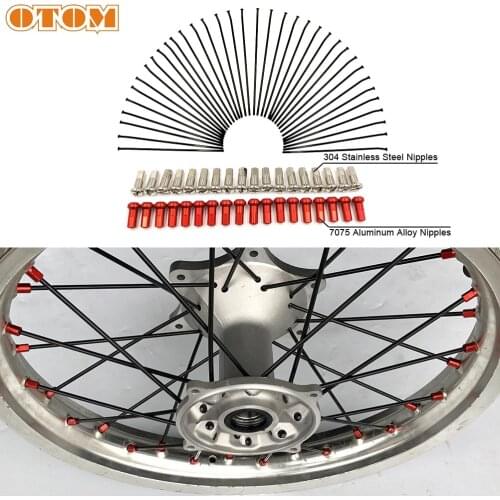 OTOM Bicycle Spokes With Nipples J bend Stainless Steel Dirt Bike Motorcycle Front Rear Wheel Rim 37 pcs/lot For KTM EXC SX XCF