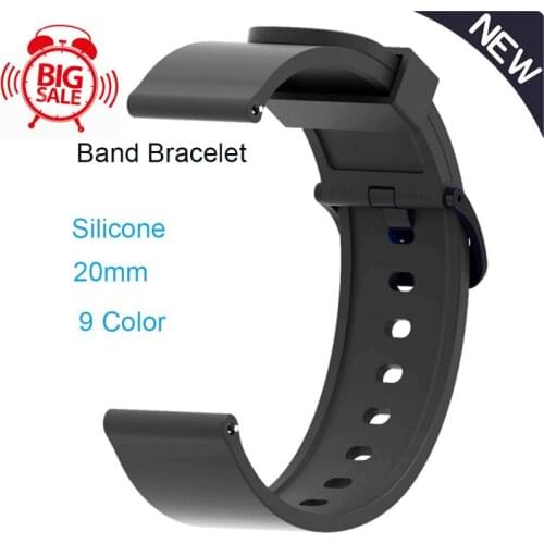 Silicone Bracelet For Amazfit Gts Bip Gtr 42mm Wrist Strap For Xiaomi Amazfit GTS 2 BipS For Garmin Vivoactive3 Smart Watch Band