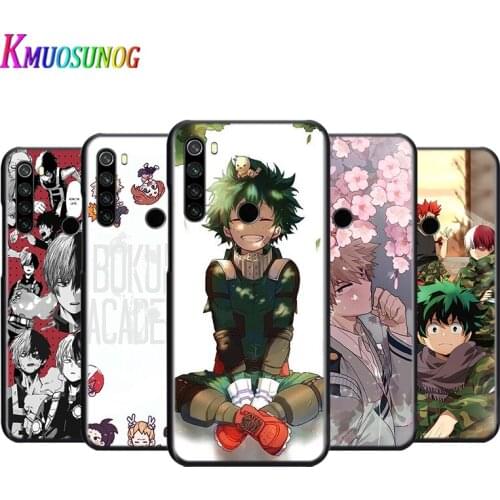 Silicone Cover My Hero Academia Cartoon For Xiaomi Redmi Note 9 9S Pro Max 8T 8 7 6 5 Pro 5A 4X 4 Phone Case Coque