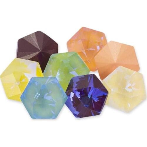 Top Flower Shape Moka MI Rhinestones Crystal K9 Glass for Jewelry Making Pointback Crystal for Craft Glue on Clothing Garment