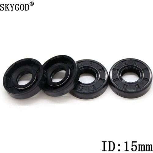 2/5 Pcs NBR Shaft Nitrile Rubber Oil Seal TC-15*22/24/25/26/28/30/32/35/40/42*5/7/8/10 Nitrile Double Lip Oil Seal