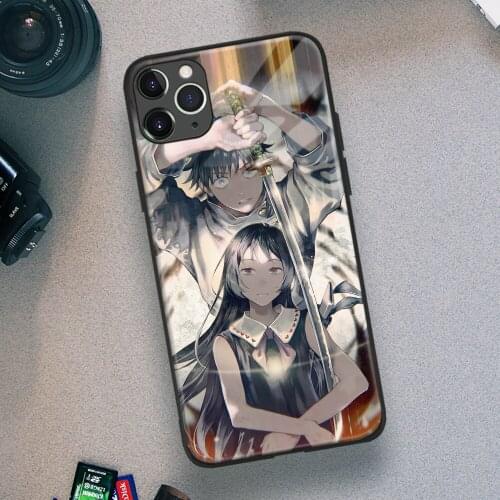 Yuta and Rika Jujutsu Kaisen Anime Soft TPU Glass Phone Case for IPhone SE 6s 7 8 Plus X Xr Xs 11 12 Mini Pro Max Samsung Redmi