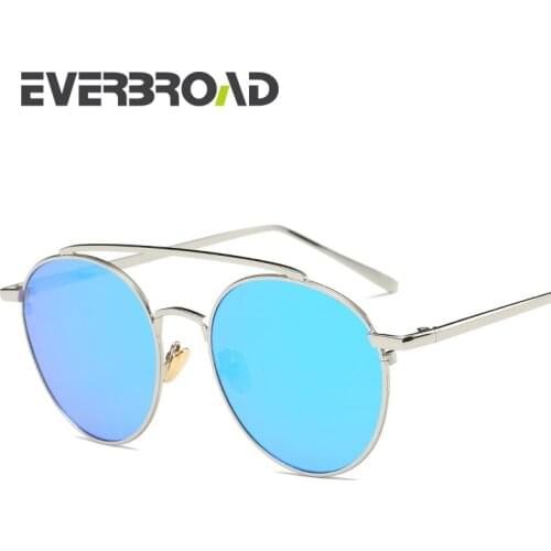 2017 EVERBROAD Most Hot Dreamlike Lady Sunglasses Hollywood Blue Sunglasses Women EV2701