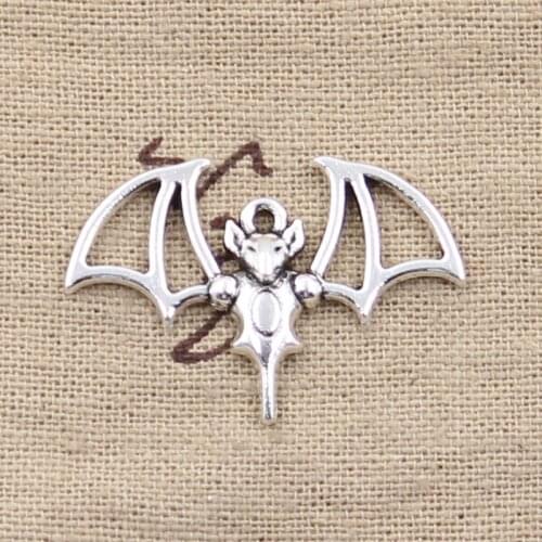 10pcs Charms Bloodsucking Bat 22x32mm Antique Tibetan Pendant Findings Accessories DIY Vintage Choker Handmade Jewelry