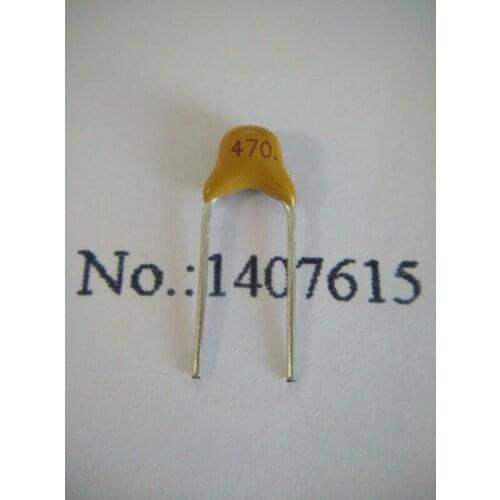100PCS Monolithic Ceramic capacitor 470 J 47PF 50V pins 5.08mm CT4