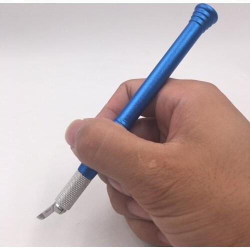 2 pcs Professional Manual Tattoo Permanent Makeup Pen with 10pcs microblading needle free shipping