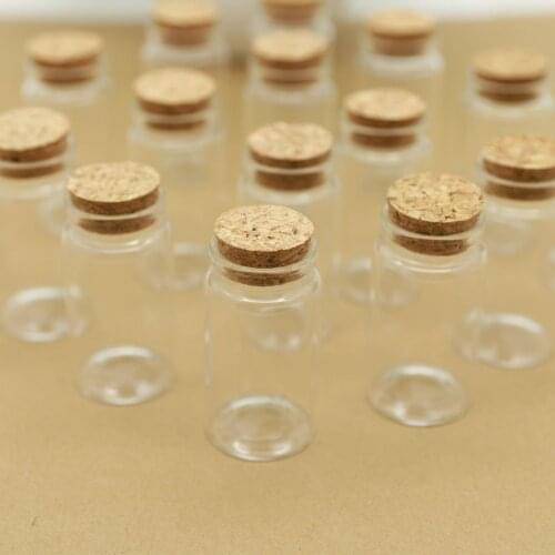 24 pcs/lot 37*70mm 50ml Glass Bottle Stopper Storage Test Tube Glass Jars Spice Corks Bottle Candy Containers Vials Wedding Gift