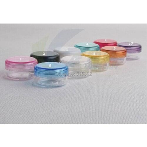 3g empty cream jar cosmetic container, plastic bottle,sample jar, cosmetic packaging,display case