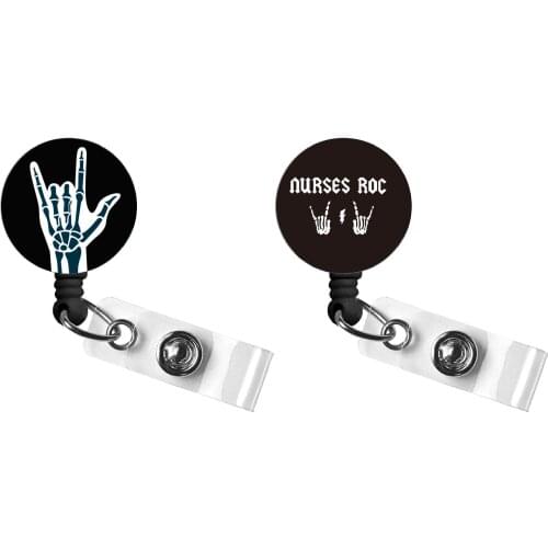 3 pcs X-ray Oh Snap Retractable ID Badge Reel