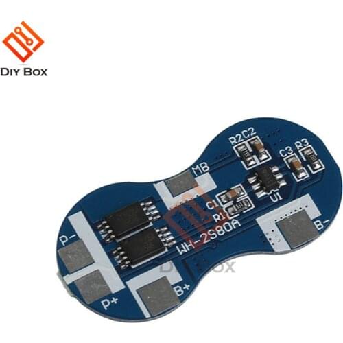 5 pcs/lot BMS 2S 7.4V 4A 18650 Lithium Battery Charger Protection Board with Overcharge Protect for 18650 Charging