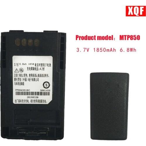 XQF FTN6574 3.7V 1850mAh 6.8Wh Battery For MOTOROLA Radio MTP850 CEP400 MTP850 FTN6574A PMNN6074 AP-6574