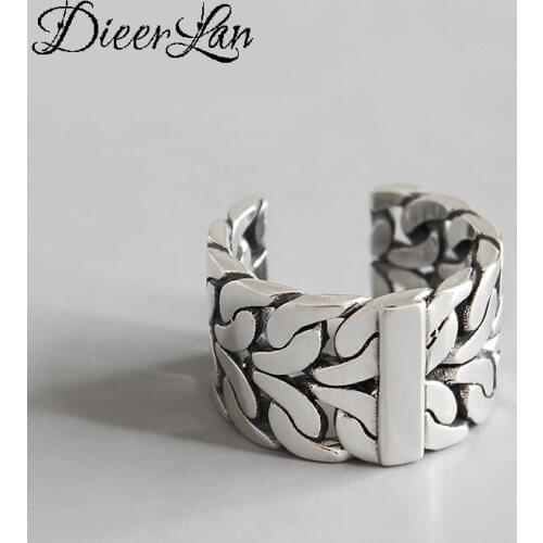 Bohemian Vintage Silver Color Big Geometric Rings for Women Statement Jewelry Retro Open Finger Antique Rings