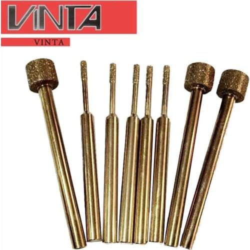 CBN grinding head/inner hole boron nitride grinding rod D1-D3*5T*3B*45L punch hole grinding head rough or fine grinding