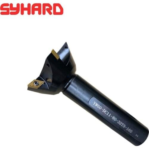 YW60 DC07-25-16T2-120 CNC YW60 degree straight shank dovetail slotted tool holder V-groove milling cutter bar holder