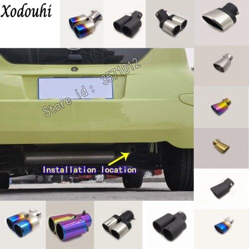 For BYD F0 2008 2009 2010 2011 car body cover muffler exterior back end pipe dedicate exhaust tip tail outlet ornament vent 1pcs
