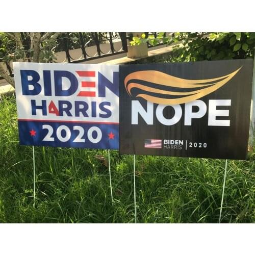 2020 Yard Logo And Interest Movement Joe Runs For Presidential Election Political Campaign Yard Signs Biden Harris Banner Flag
