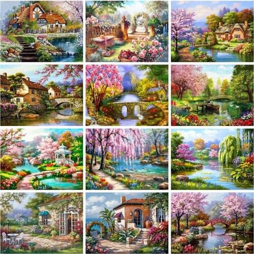 Evershine Diamond Painting Landscape 5D DIY Full Square Drill Embroidery Scenery Mosaic Picture Of Rhinestone Home Decor