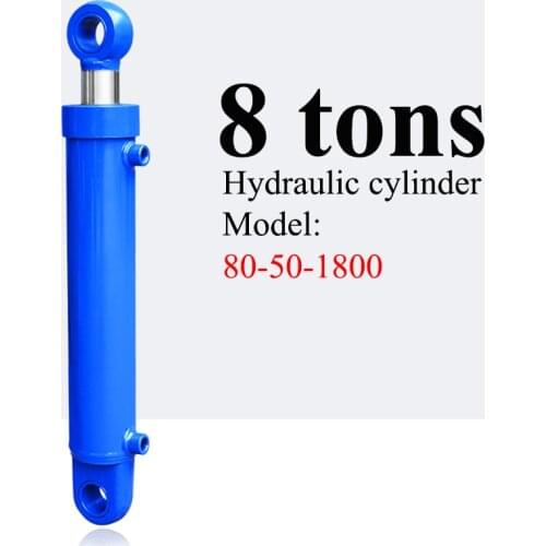 80-50-1800 Hydraulic Ram Hydraulic Tools Small Bidirectional Lifting Platform Accessories Hydraulic Oil Cylinder 8 Tons 1800mm