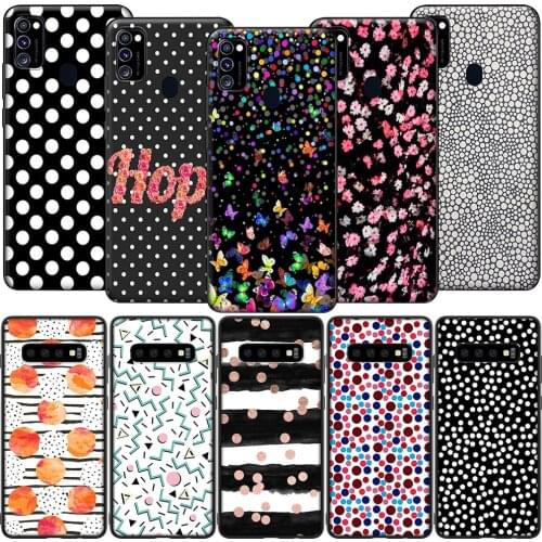 GX179 Polka Dots Case for Samsung A6 A7 A8 Plus A9 A10 A20 A30 A40 A50 A60 A70 A01 EU A11 A21S A31 A41