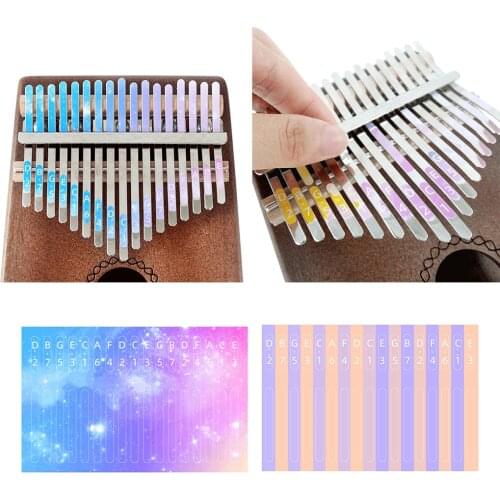 Kalimba Scale 17 Key Sticker Percussion Parts Accessories for Learner Musical Instrument Kit
