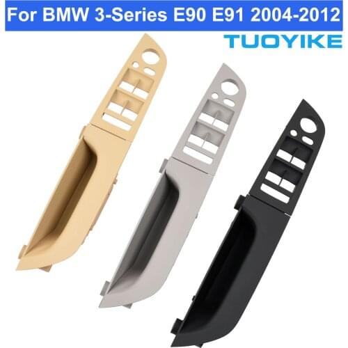 LHD Interior Door Handle Armrest Panel Trim Cover Driver Seat Full Set Replacement For BMW 3-Series E90 E91316 318 320 325 328i