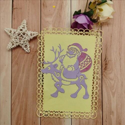 Santa and elk Metal Cutting Dies for DIY Scrapbooking Album Paper Cards Decorative Crafts Embossing Die Cuts