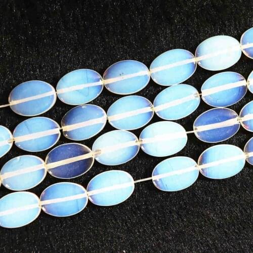 Fashion oval opal stone crystal 13X18mm hot sale stone loose beads diy beautiful jewelry making 15"B262