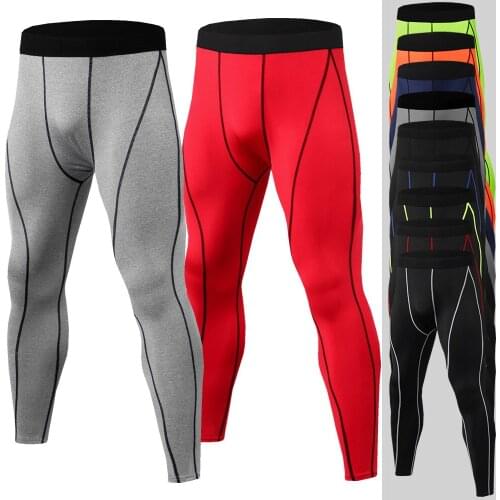Spring and Autumn Mens Sports Pants Fitness Running Training Pants Breathable Quick-drying Stretch Sweatpants Men