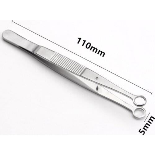 Stainless steel Chalazion Forceps 5mm round ophthalmic surgical instrument