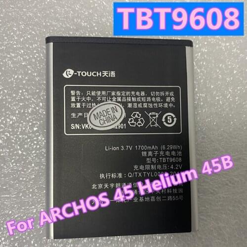 New 1700mAh TBT9608 For ARCHOS 45 Helium 45B Helium 45C Helium AC300CA Battery