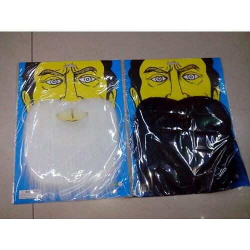 Wholesale Beard And Mustache Christmas Self Adhesive Set Fake Mustaches Costume Party Disguise Free Shipping #001