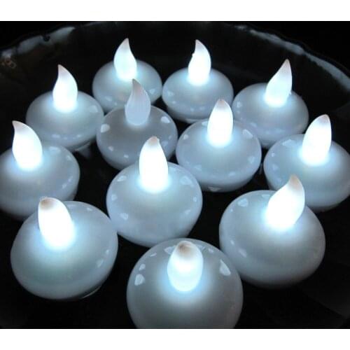 Wholesale Waterproof Floating Tealight Tea Lights Flameless LED Candle Light for Wedding Party Birthday Decorative Candles