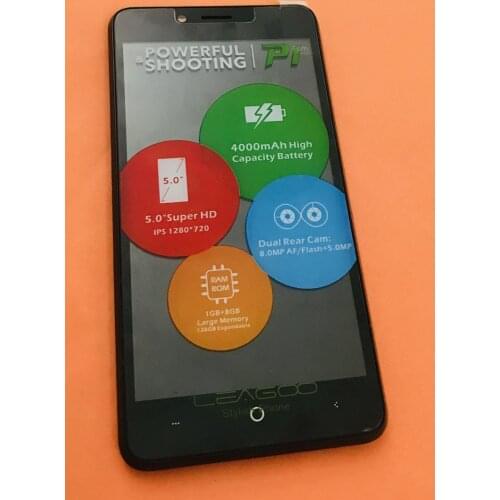 Original Touch screen + LCD display + Frame for LEAGOO P1 MTK6580 Quad Core 5.0 Inch HD Free shipping