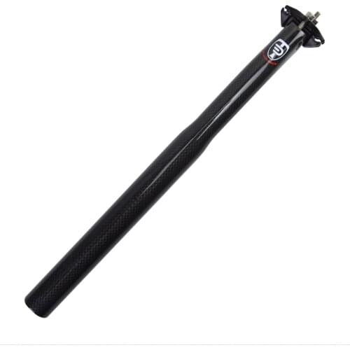 Mountain Bike Carbon Seatpost Carbon Fibre Bicycle Aero 3k Seatposts Road MTB Parts 27.2/30.8/31.6*400mm 5mm Offset