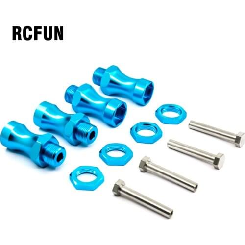 RC Wheel Hex 12mm Turn 17mm lengthened Thickening 30MM Aluminum Adapter HSP 1/10 RC Car Buggy Bigfoot Truck Can Use 1/8 Tires