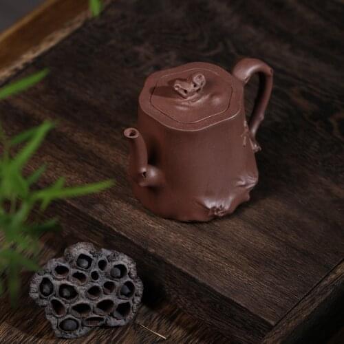 Recommended yixing famous ceramic tea-pot handmade ceramic tea-pot stump pot by hand