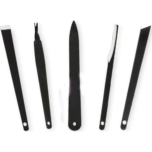 Cuticle Pusher Professional Stainless Steel Nail Cuticle Remover Callus Dead Skin Fork Nail Manicure Pedicure Tools