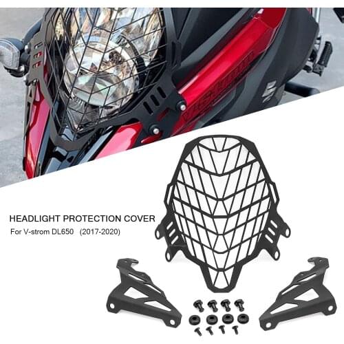 For SUZUKI V-strom DL650 V-STROM 650 2017 2018 2019 2020 Motorcycle Headlight Head Light Guard Protector Cover Protection Grill