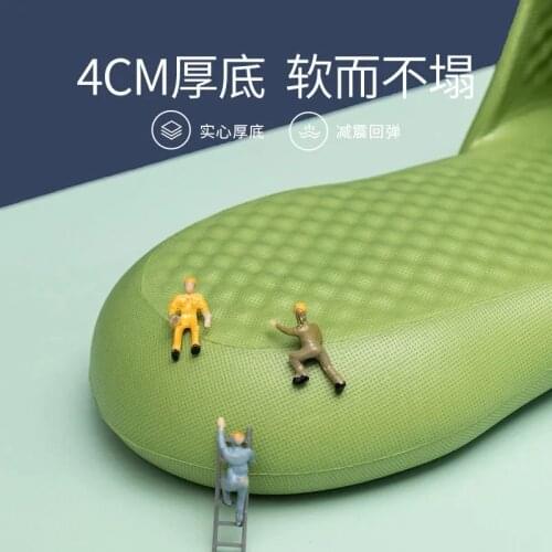 Mens And Womens Fashion Slippers Thick-Soled Womens Indoor Bathroom Slippers Soft EVA Non-Slip Casual Summer Shoes For Men