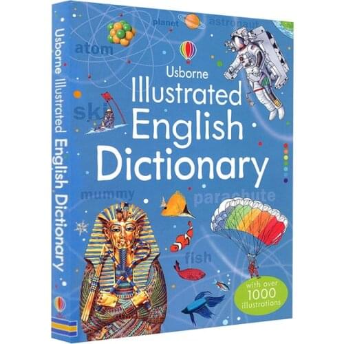 Usborne Illustrated English Dictionary children learning words book tool with over 1000 illustrations soft cover