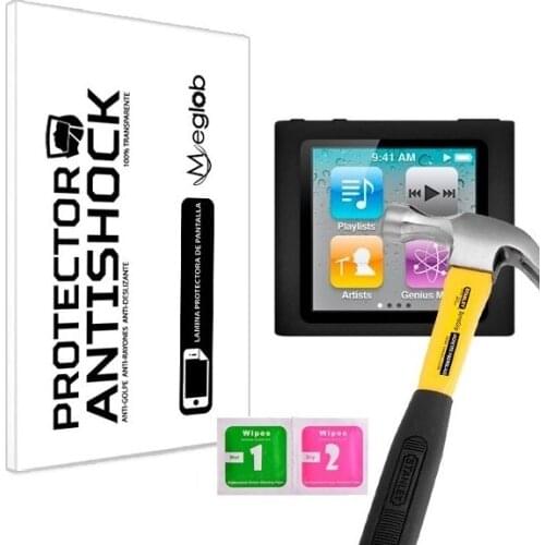 Screen protector Anti-Shock Anti-scratch Anti-Shatter compatible with Apple iPod Nano 6