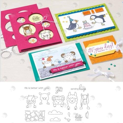 FARM Animals Decoration Greeting Card Metal Cutting Die Stamp DIY Embossing Stencil Scrapbooking Card 2021 Newest
