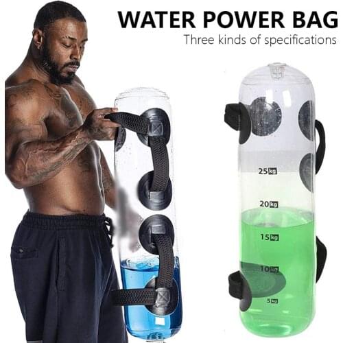 10/20/35KG Water Power Bag Home Fitness Aqua Bags Weightlifting Body Building Gym Sports Crossfit Heavy Duty