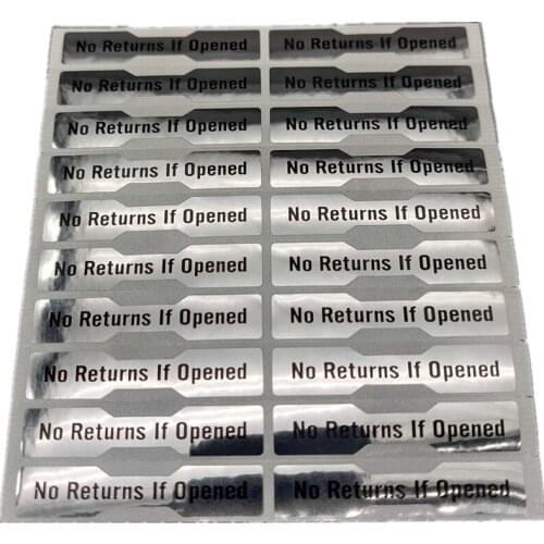 1000pcs Warranty Void Tamper Proof Evident Sticker No Returns If Opened 50mm X 10mm