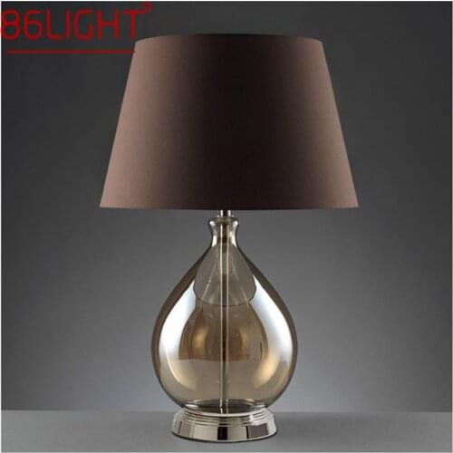 86LIGHT Postmodern Black Table Lamp Creative LED Decorative Desk Lighting for Home Bedside