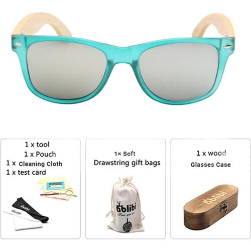 Ablibi Men Brand Designer Style Unique Clear Bamboo Wood Sunglasses for Men Cheap Glasses Eyewear in Vintage Wood Case