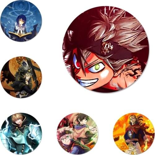 Manga Anime Black Badge Brooch Pin Accessories For Clothes Backpack Decoration gift 58mm