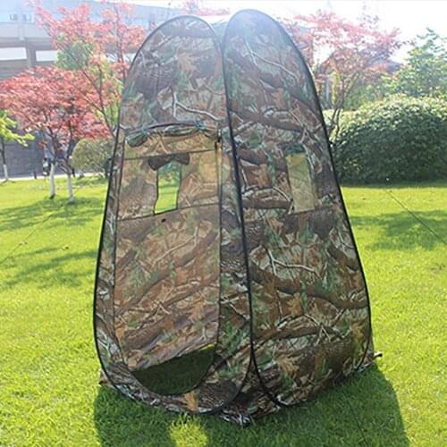 Pop-up Tent Automatic Folding Camping Shower Tent Camouflage Beach Bathroom Toilet Tent Privacy Outdoor Cloakroom+Storage Bag