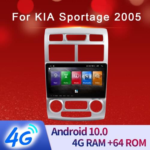 Car Navigator For Kia Sportage 2005 9 Inch Android10 ISP HD Touch Screen Video Stereo Audio Multimedia Player GPS Navigation